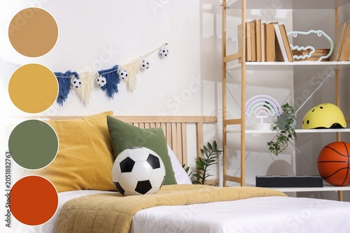 Cozy kids bedroom interior ...