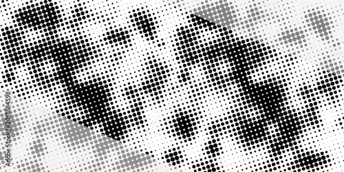 Bilde på lerret scanned paper, Halftone faded gradient texture