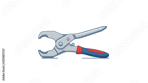 Vászonkép Cartoon illustration of a precision nail nipper tool.