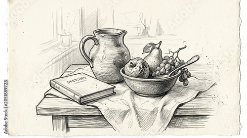 still life with a jug of milk