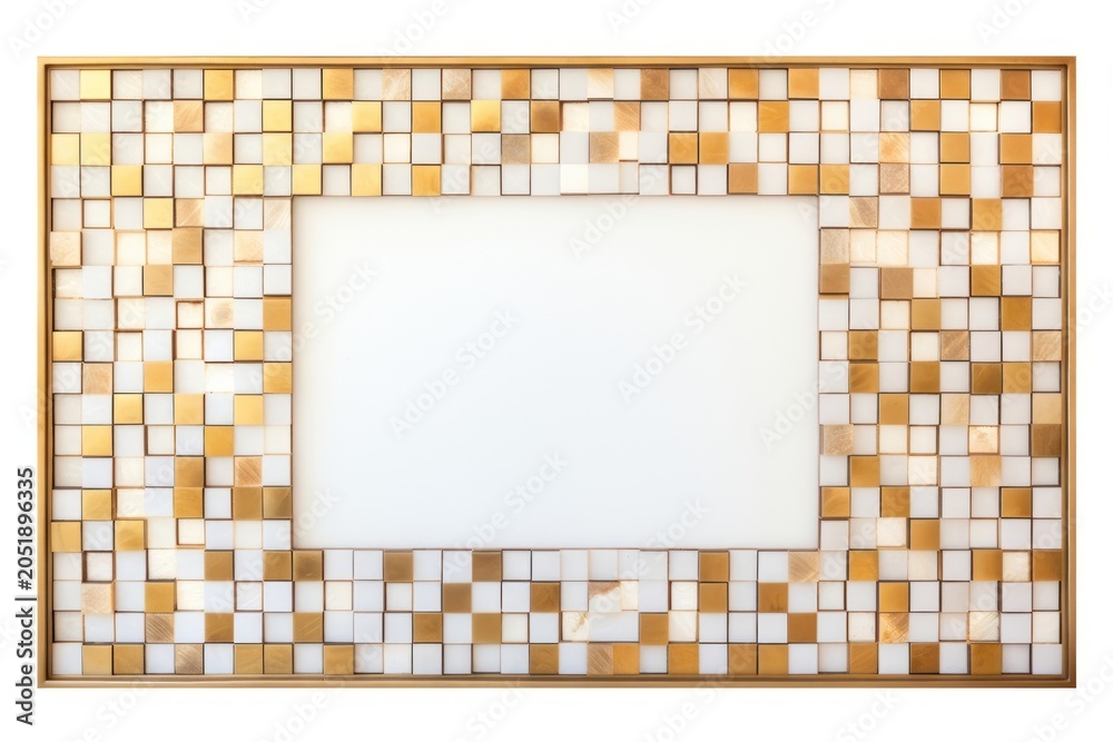 Fototapeta premium Gold art backgrounds mosaic.