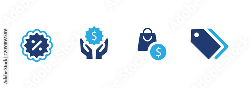 Foto Price icon set