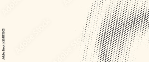 Hexagon Shapes Vector Abstract Geometric Technology Oscillation Wave Isolated on Light Background. Halftone Hex Retro Simple Pattern. Minimal 80s Style Dynamic Tech Wallpaper