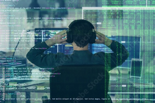 Software developer wearing ...