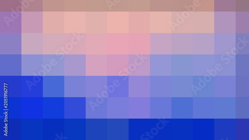 Blue and pink pixelated abstract background texture with geometric pattern.