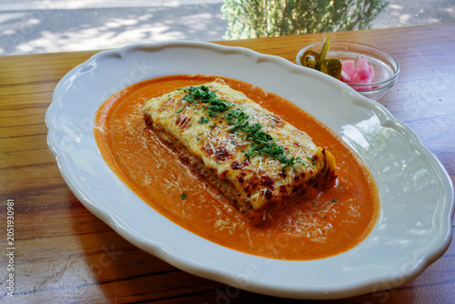 Lasagna with meat
