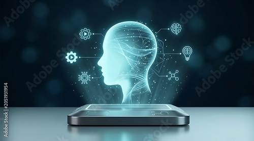 Artificial intelligence neural network digital head