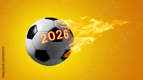 Dynamic Neon Lit Football World Cup Trophy Silhouette on Gradient Blue Background Perfect for Sports Themed Digital Graphics and Event Promotions