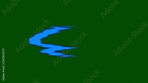 Dynamic color cyan paint splash burst transition, cartoon liquid effects with flowing drips and smooth screen coverage on deep green screen background in 4K.