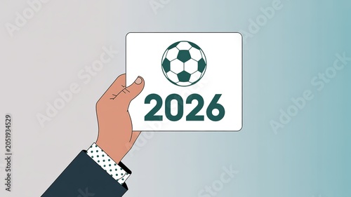 Vibrant Blue and Gold Themed Football World Cup Match Day Layout with Dynamic Player Silhouettes for Sports Promotional Campaigns and Social Media Graphics