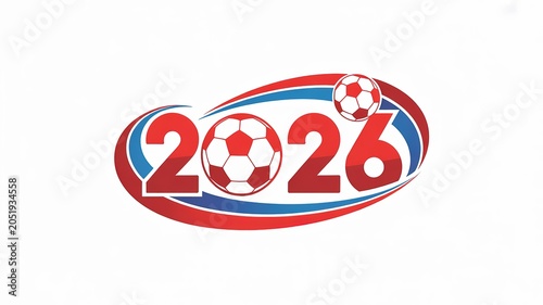 Dynamic Neon Lit Football World Cup Celebration Scene with Energetic Crowd and Vibrant Blue Red Gold Color Scheme for Sports Marketing Campaigns