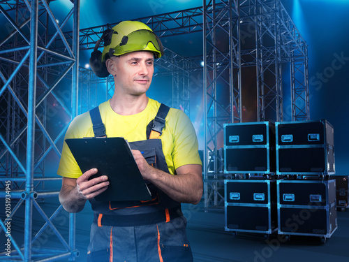 Event production. Stage tec...