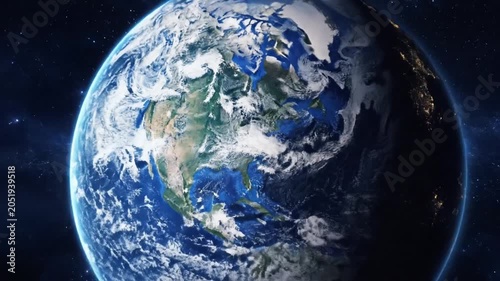 Earth from space view