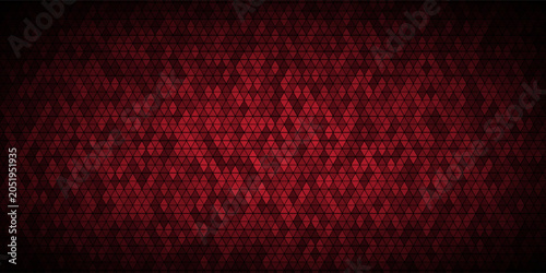 Bild auf Leinwand Dark Red Triangular Tessellation Pattern with Layered Polygon Texture and Futuri