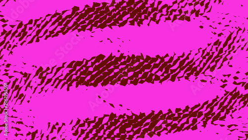 Photos Abstract digital art with diagonal patterns of fragmented shapes on a vibrant ma