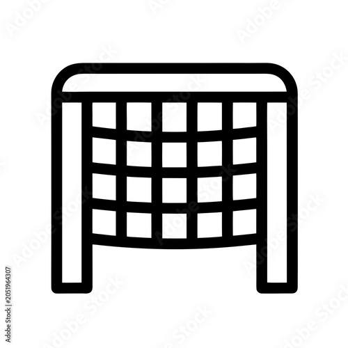 Football goal net minimalist