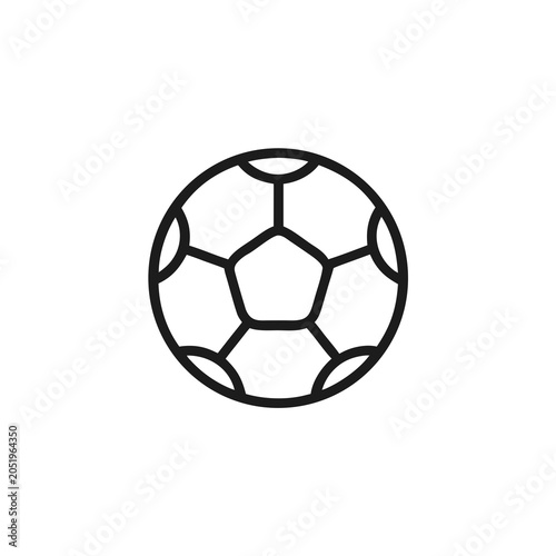 Football soccer ball minimalist