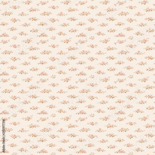 Vintage Sakura Bloom muted pastel