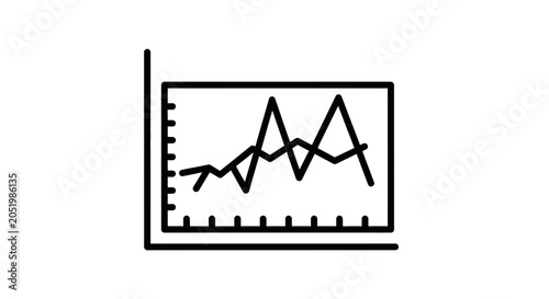 Business Growth Chart Icon Vector