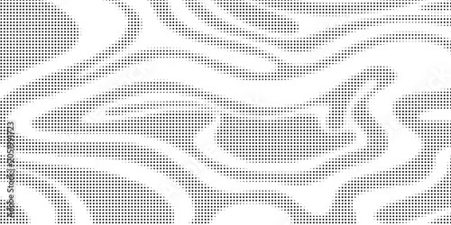 Photos A striking black and white halftone pattern mimicking tiger stripes, creating a bold and graphic animal print design