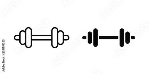 Bilde på lerret Barbell icon