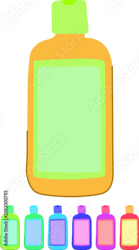 Fotografie detangling hair conditioner cartoon