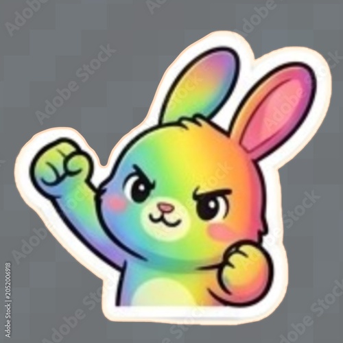 playful, cartoon, bright, digital, holiday, pastel, spring, sweet, magical, painting, artistic, creature, ear, furry, joy, joyful, mythical, spectrum, cool, family, festive, greeting