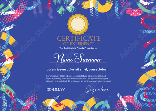 KIDS SERTIFICATE TEMPLATE VECTOR DESIGN