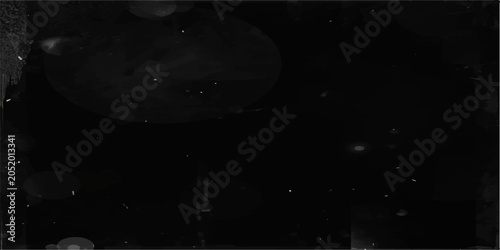 Bild auf Leinwand Grunge Film Strip Background with Starry Space Light Effects and Night Sky Desig