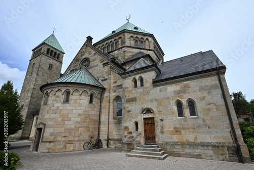  Kirche St. Fabian und Sebastian - die Pfarrkirche der Gemeinde Rosendahl im Kreis Coesfeld, Deutschland