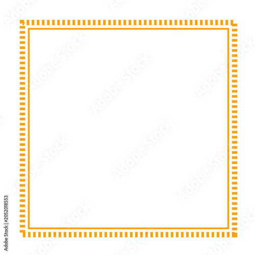 Futuristic Neon Color Target Frame UI Graphic Element