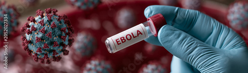 Ebola Virus Sample: A glove...