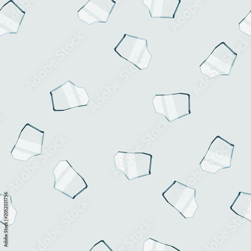 Foto seamless pattern splinter glass broken shard cartoon