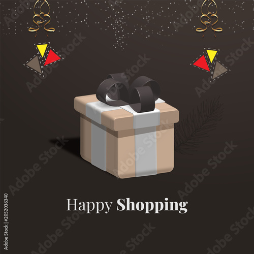 3d gift box design templates.suitable for promotional marketing tools