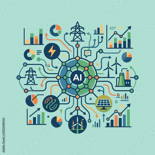 Artificial intelligence manages a smart green energy grid