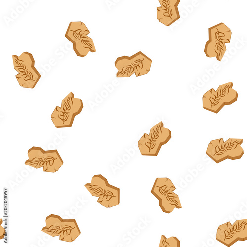 Quadro em tela pattern carbon fossil cartoon
