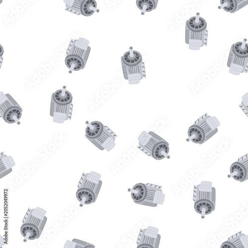 Bild auf Leinwand pattern efficiency electric motor cartoon
