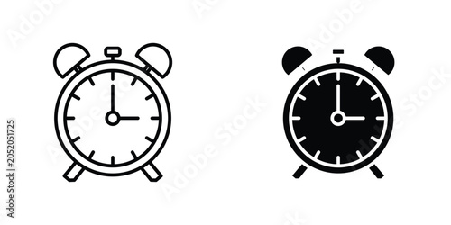 Εκτύπωση καμβά Alarm clock icon