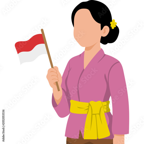 Indonesian independence Illustration
