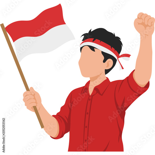 Indonesian independence Illustration