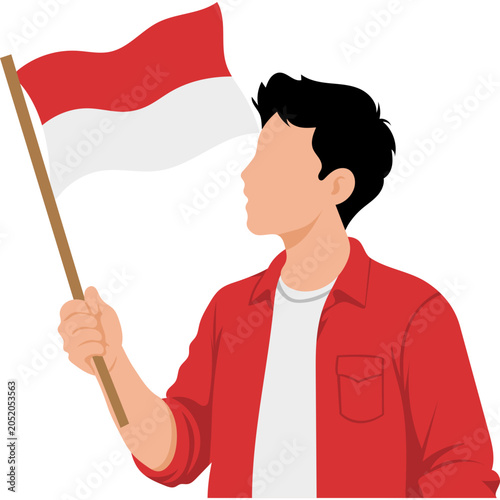 Indonesian independence Illustration