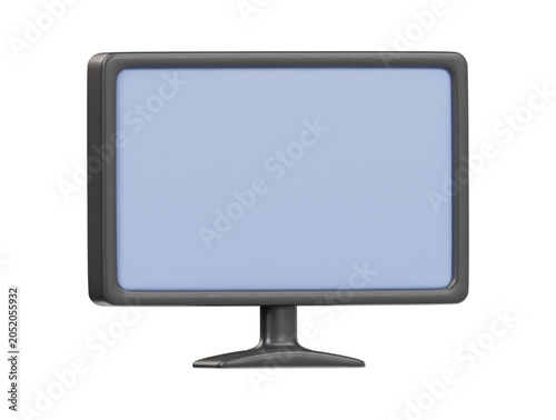 3d icon rendered computer monitor