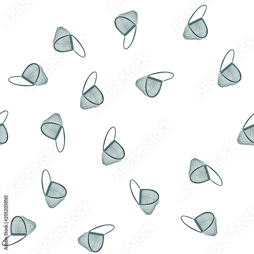 Canvastavla pattern animal trap net illustrating a simple design with an open entrance, repr