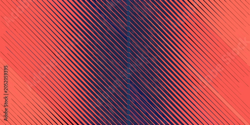 Картината върху платно Diagonal striped pattern with alternating coral and navy lines a vibrant vector