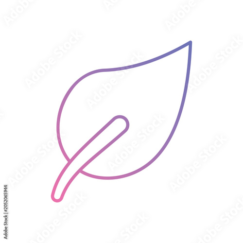 Holistic wellness leaf icon