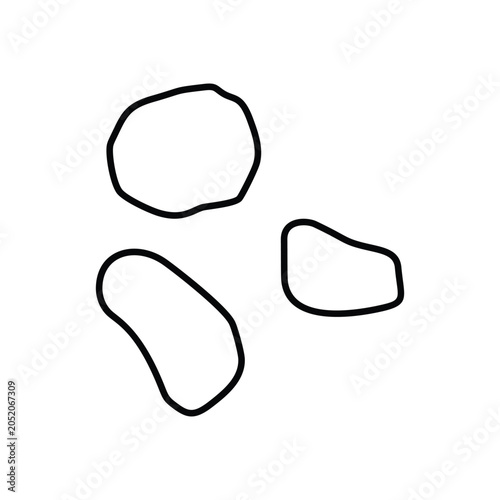 Crystal healing stones icon