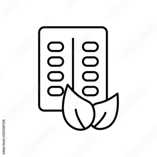 Medicine icon with pills