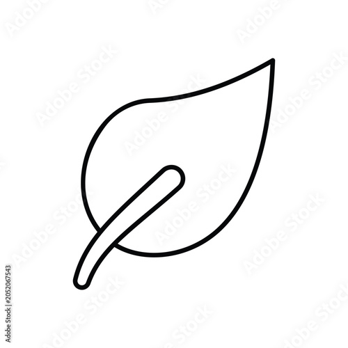 Holistic wellness leaf icon