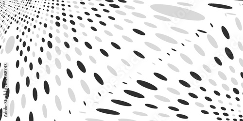 Dynamic Black and White Halftone Dots Background for Pop Art Designs. vektor design