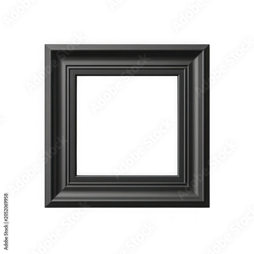 Minimalist black picture frame icon